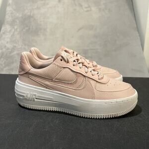 Nike Air Force 1 PLT.AF.ORM Shoes Womens 6.5 Pink White Platform DJ9946-602 AF1